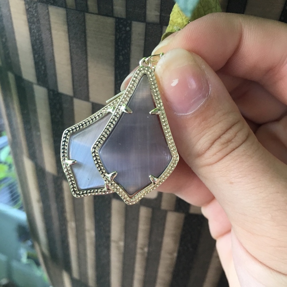 Kendra Scott Alex Drop Slate Grey